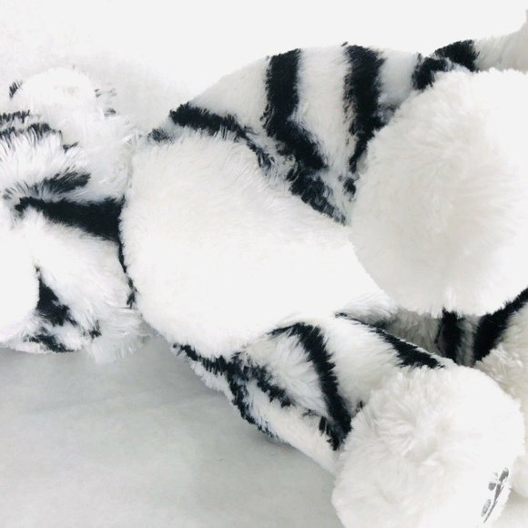 Build A Bear SIberian Tiger Plush Black & White Stripe BABW Stuffed Animal Toy - Picture 8 of 9